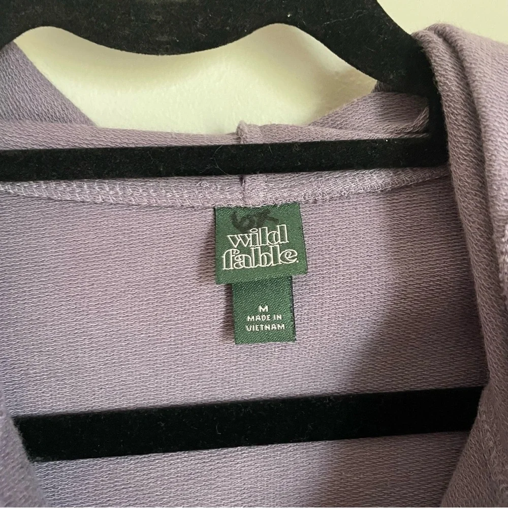 Wild Fable Purple Cropped Hoodie - Picture 3 of 4